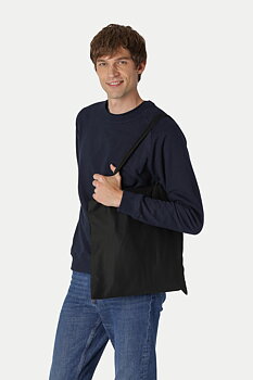 Tiger Cotton® Tygkasse med långa handtag - Svart - Tunn modell -  Neutral - EKO