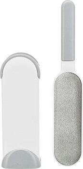 Trixie Cloth and textile brush with cleaning station - White / gray