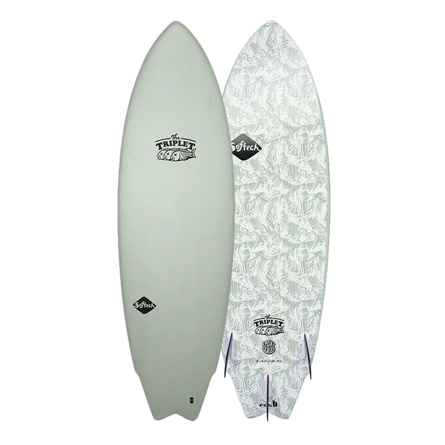Softech wave surfing board The Triplet 6'3