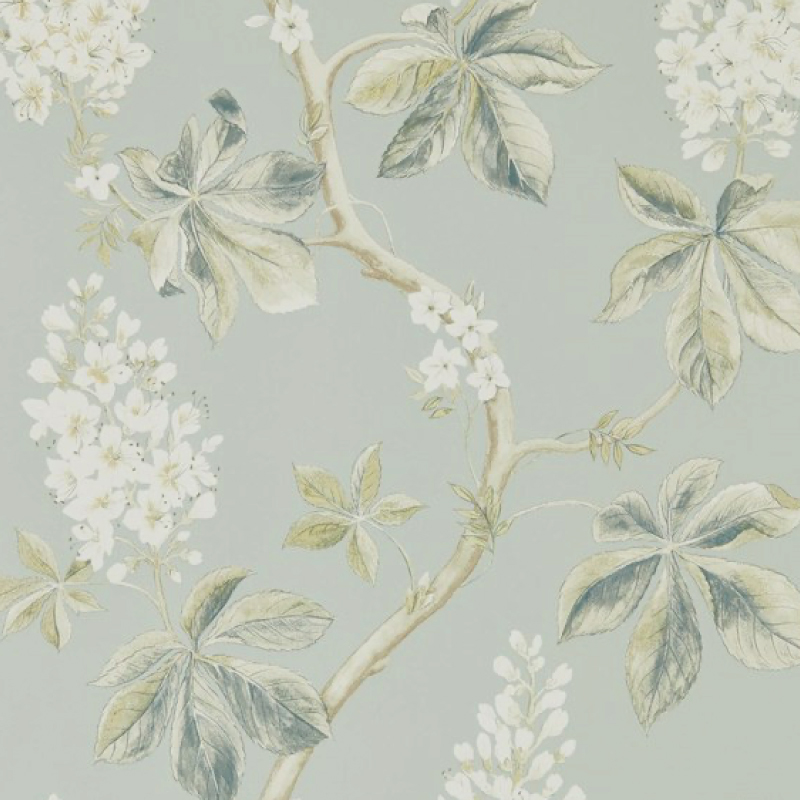 TAPET CHESTNUT TREE, Grey Blue Sage