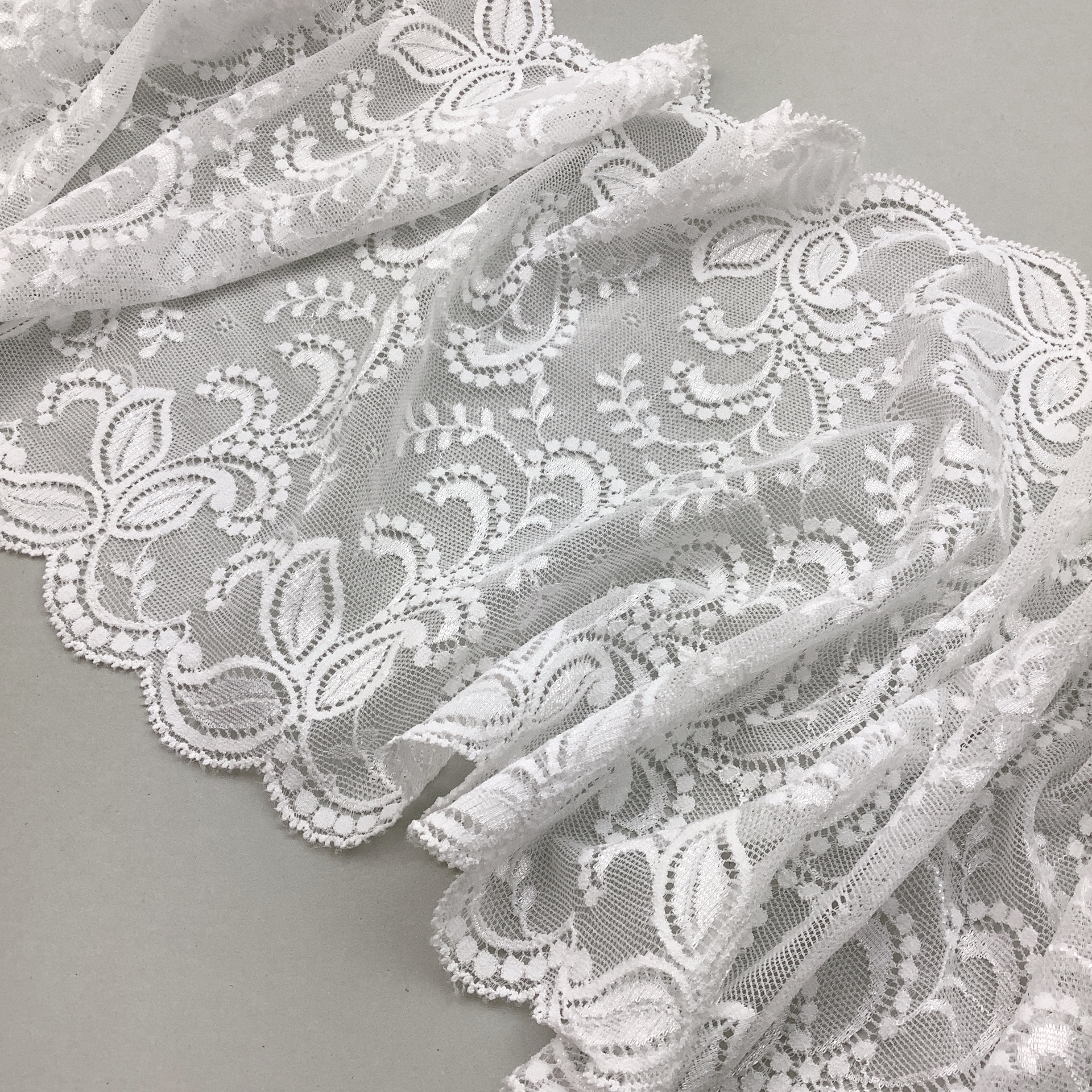 Stretch lace White 22cm - RS5374