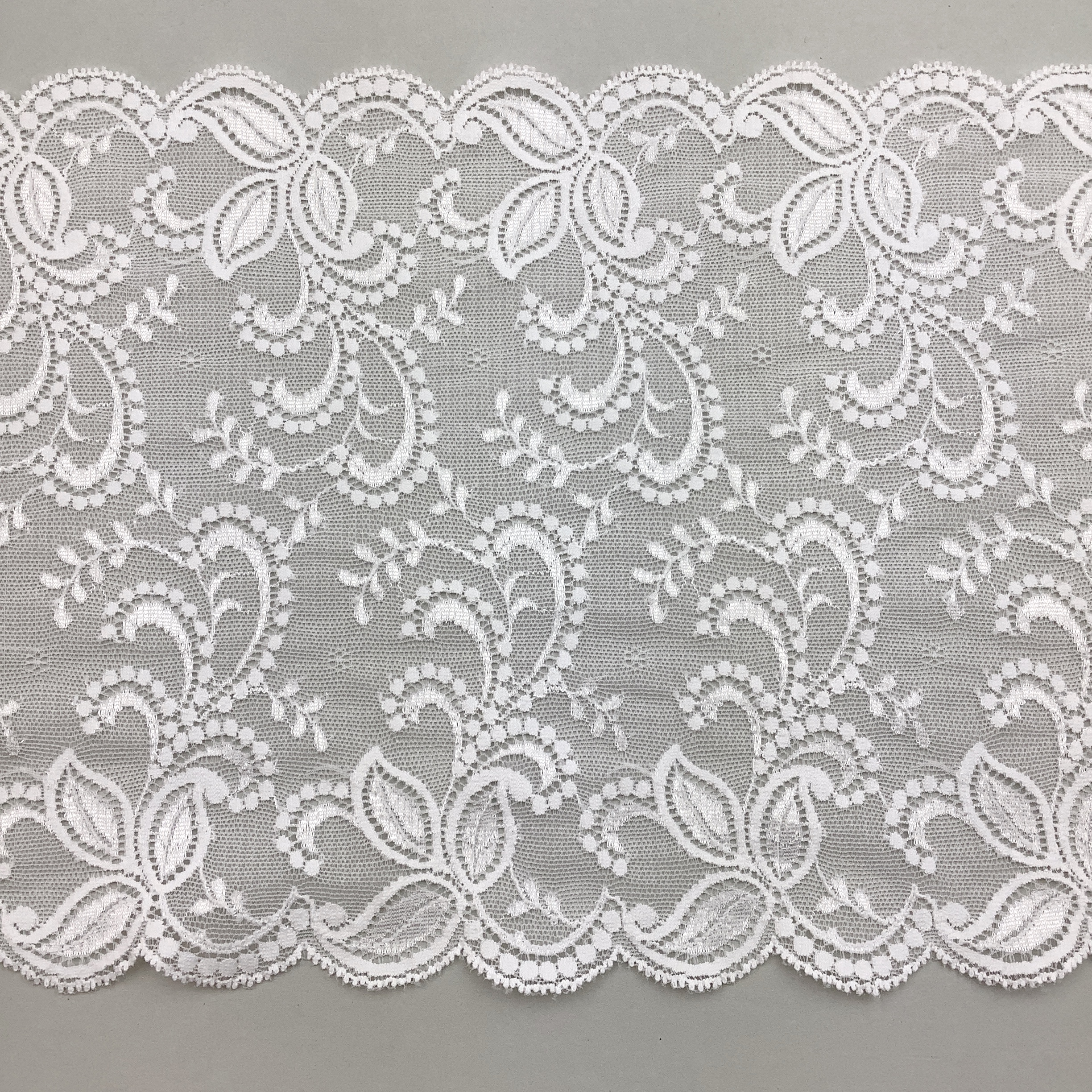 Stretch lace White 22cm - RS5374