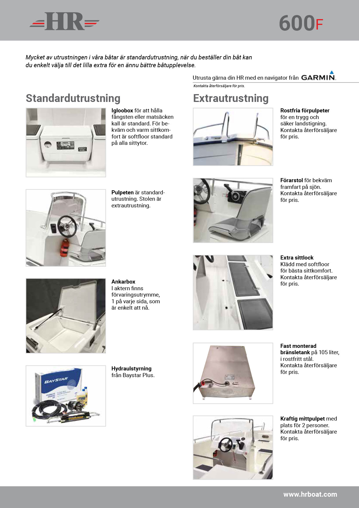 HR 600f produktblad - 2