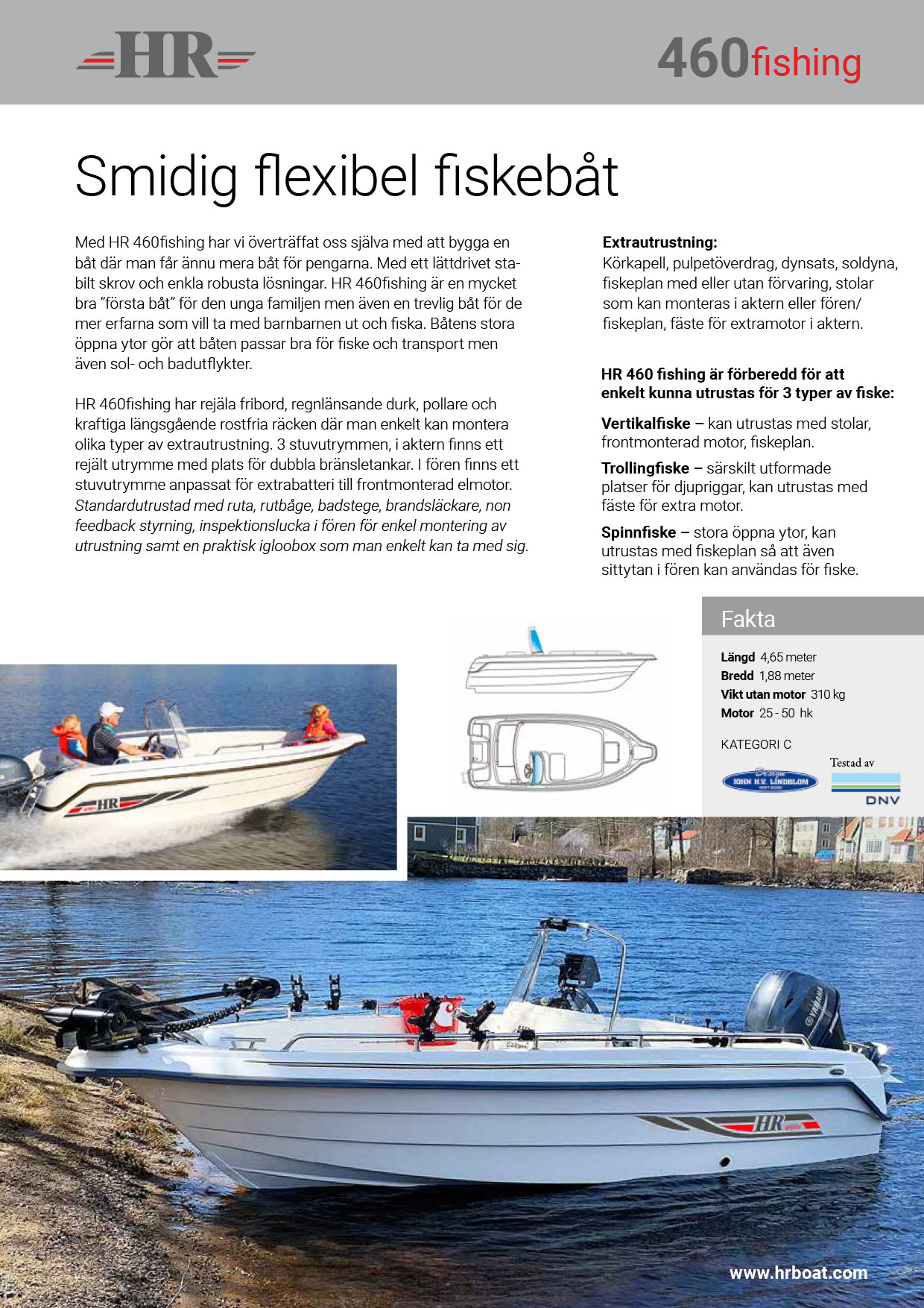 HR 460fishing produktblad