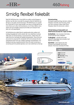 HR 460fishing produktblad
