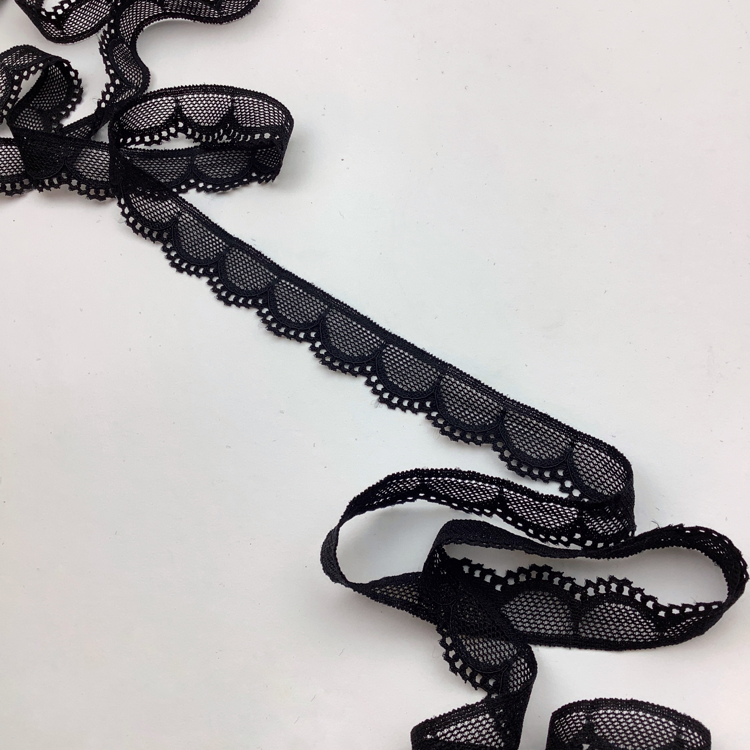 Stretchspets Svart 1,8cm - CH799