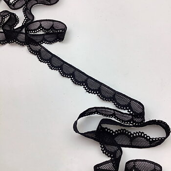 Stretch lace Black 1,8cm - CH799