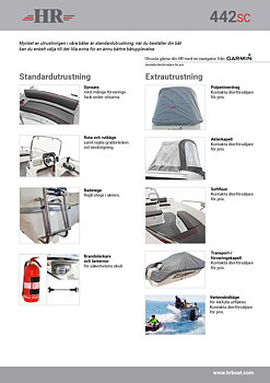 HR 442sc produktblad