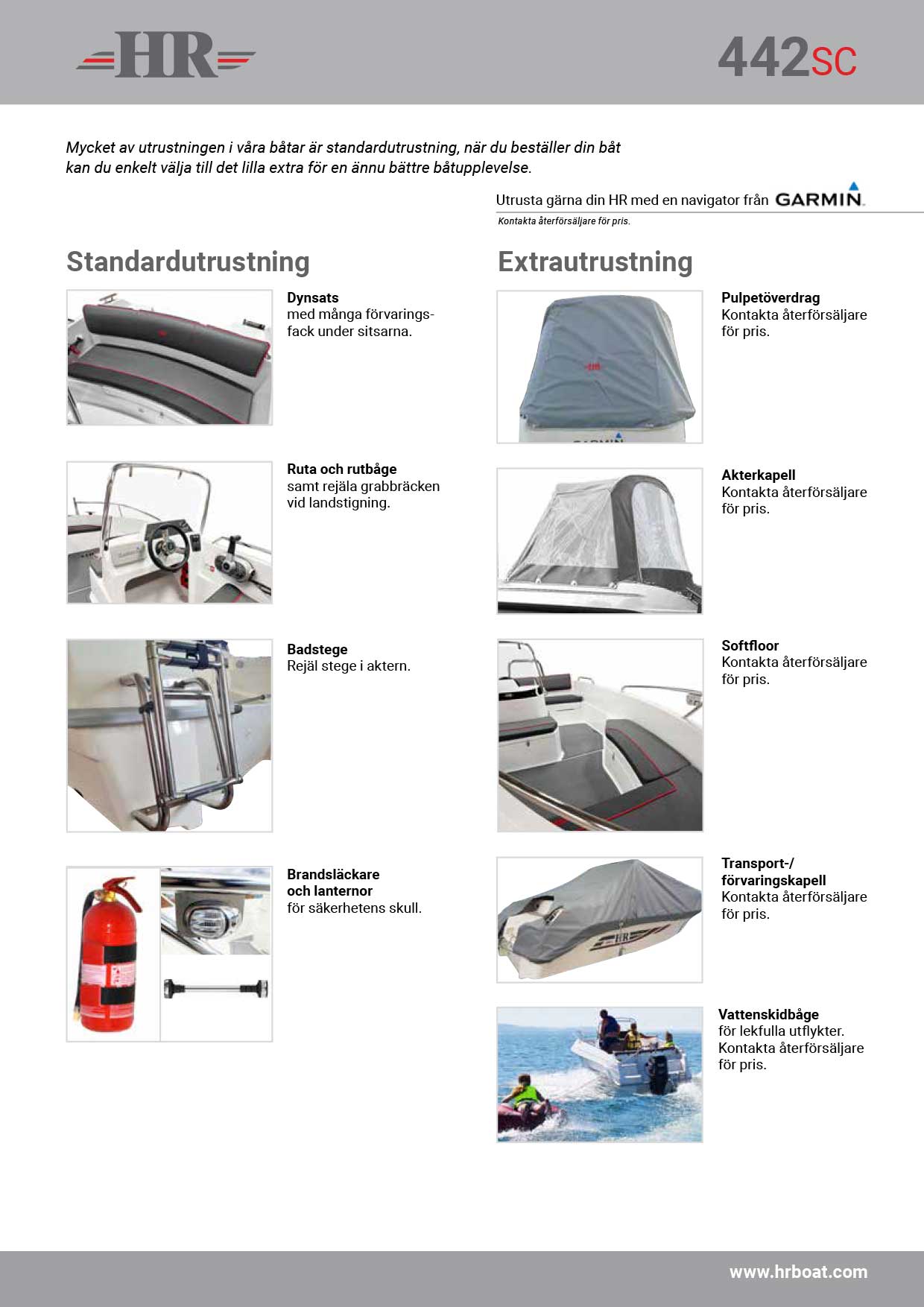 HR 442sc Produktblad Www textbild se HR 442sc Produktblad Www textbild se