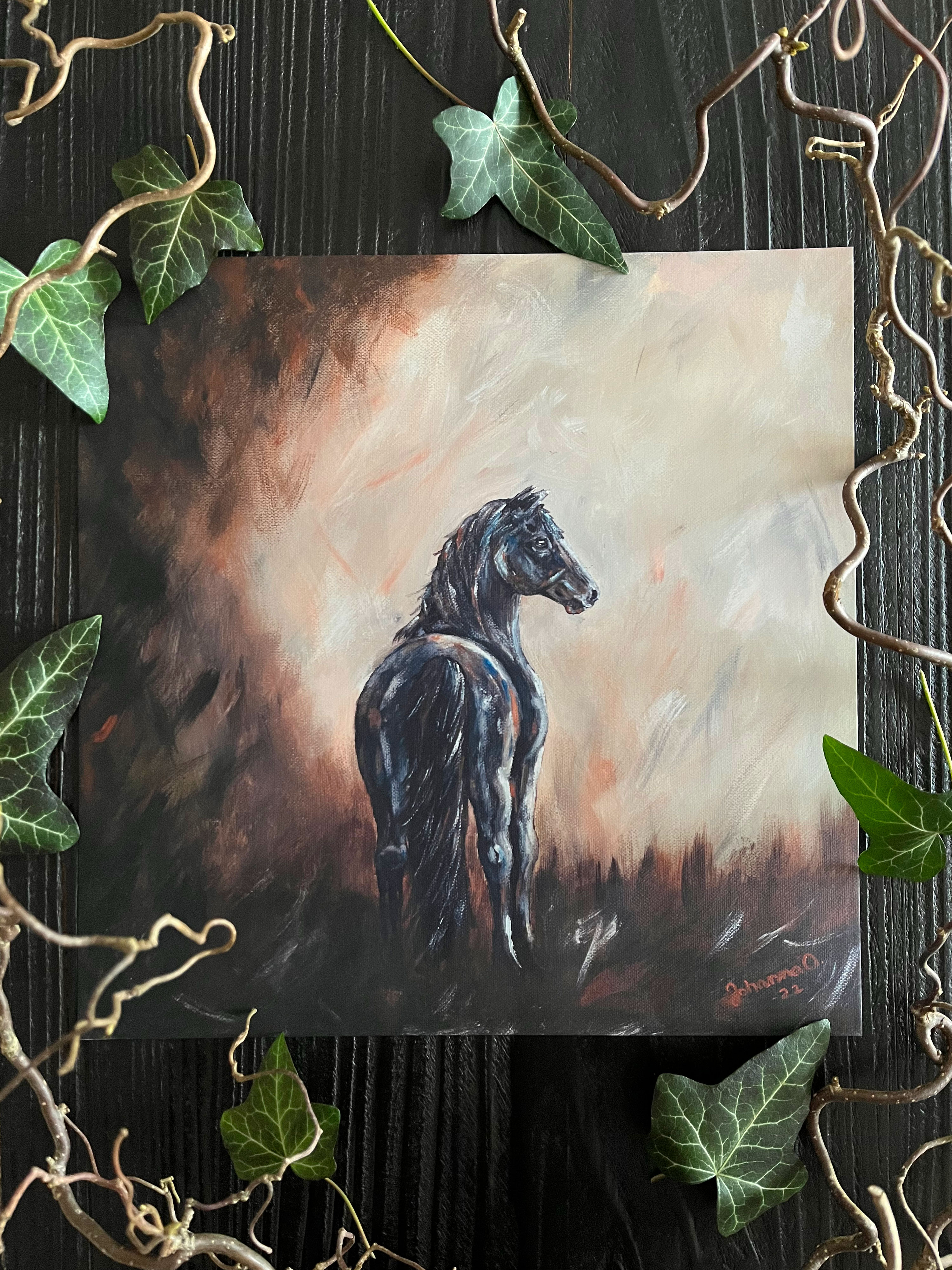 Konsttryck "Längtan" 30x30cm - 2