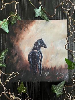 Konsttryck "Längtan" 30x30cm