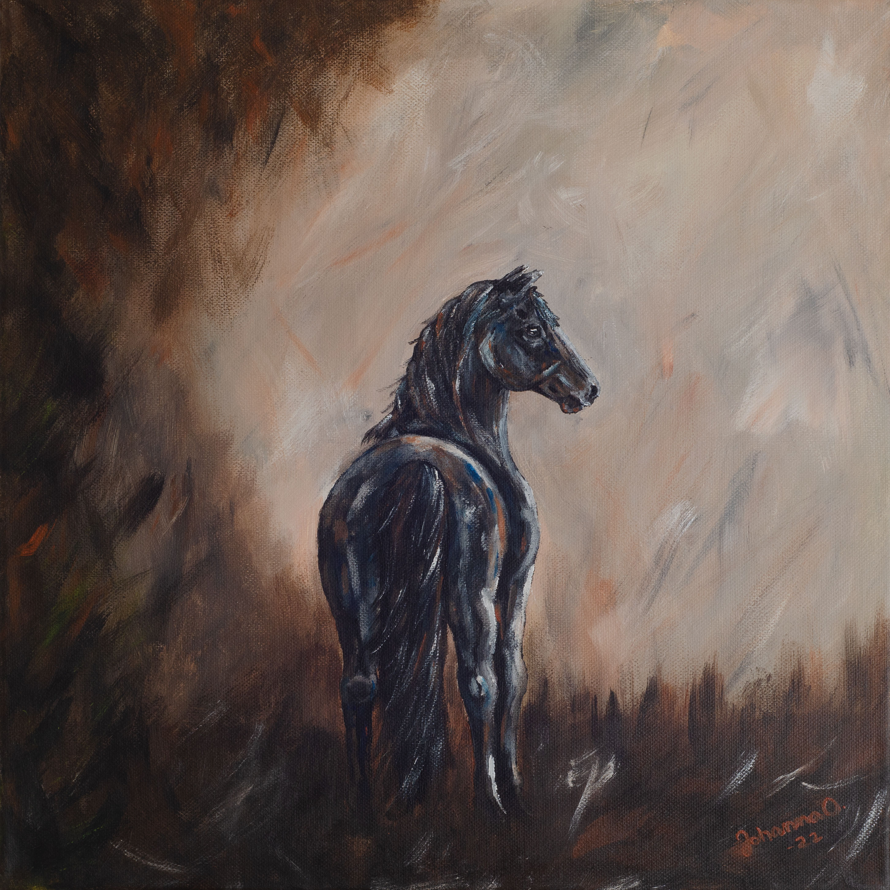 Konsttryck "Längtan" 30x30cm - 3