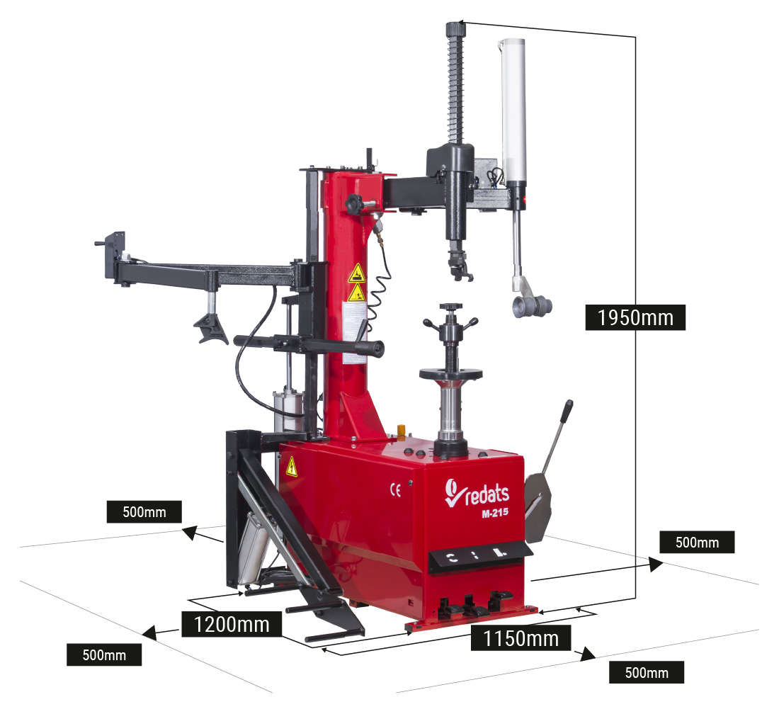 DÄCKMONTERINGSMASKIN  HALVAUTOMATISK M-215 - 8