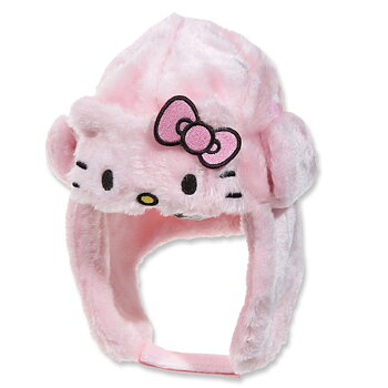 Hello Kitty Barnmössa med Öronlappar - Rosa