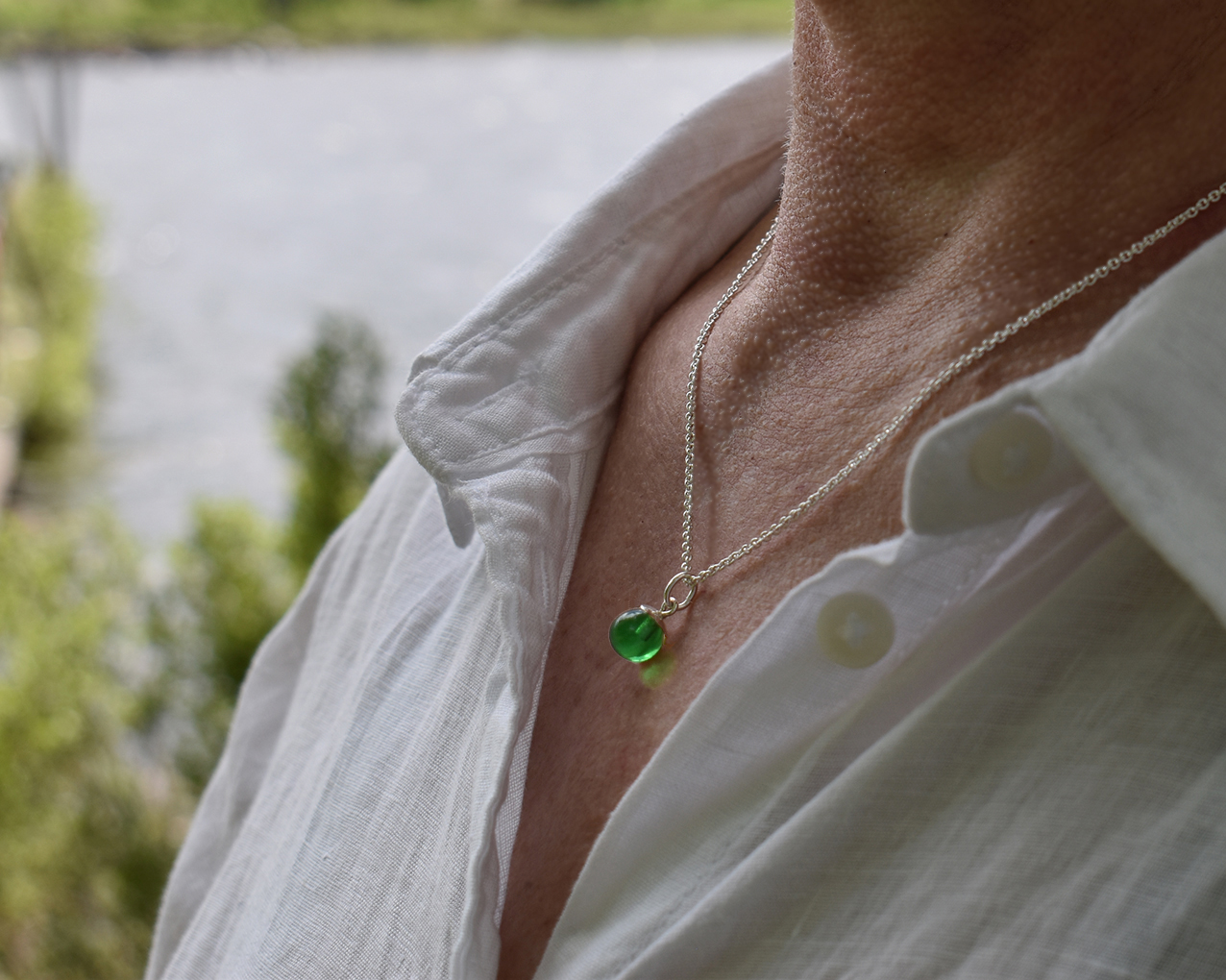 SVALÖ GRAN - halsband i grönt  - 2