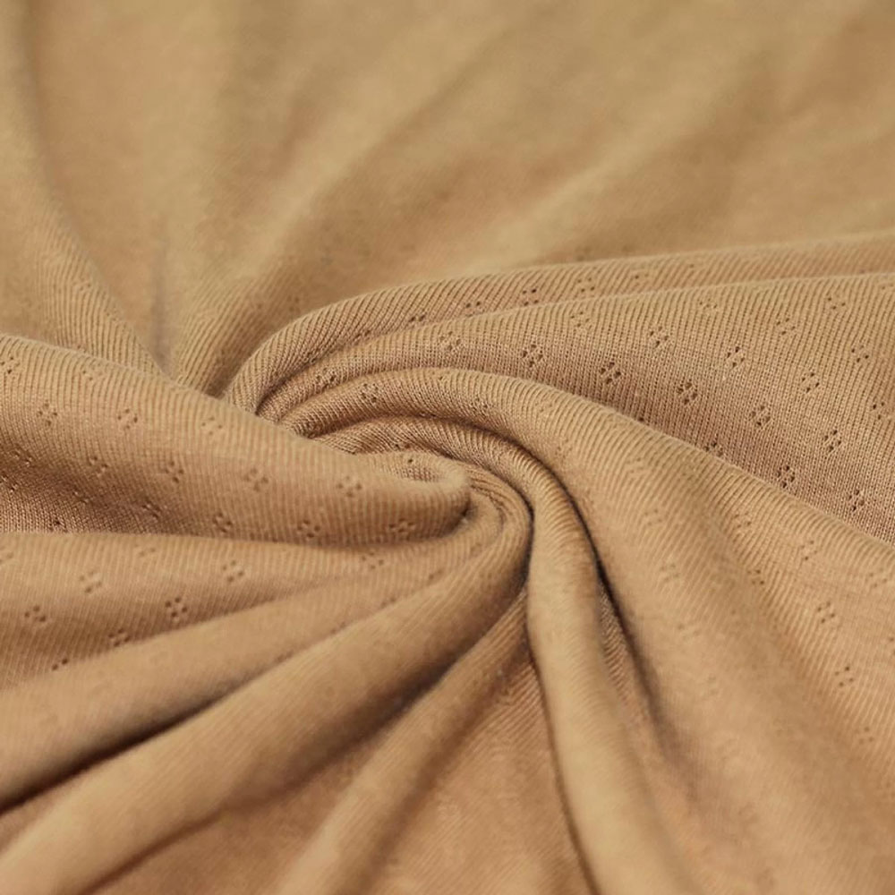 POINTELLE JERSEY - CARAMELL