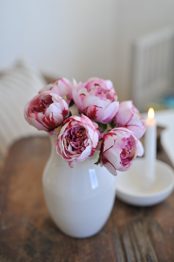 Peony - Bouquet - Peony bouquet - 30 cm - Pink - 2