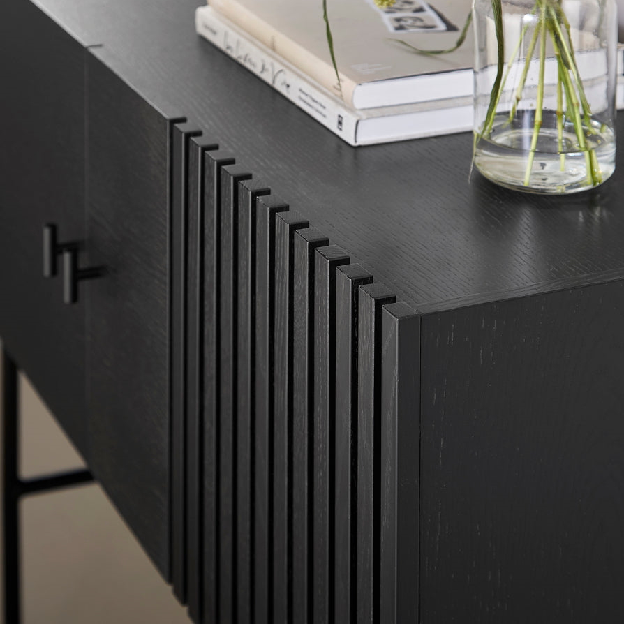 Array Hög Sideboard 120 cm svart Woud - 3