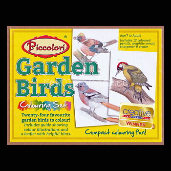 Målarkort Garden Birds