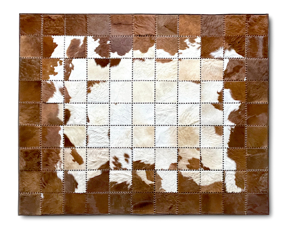 Patchwork Lädermatta 180 x 220 cm