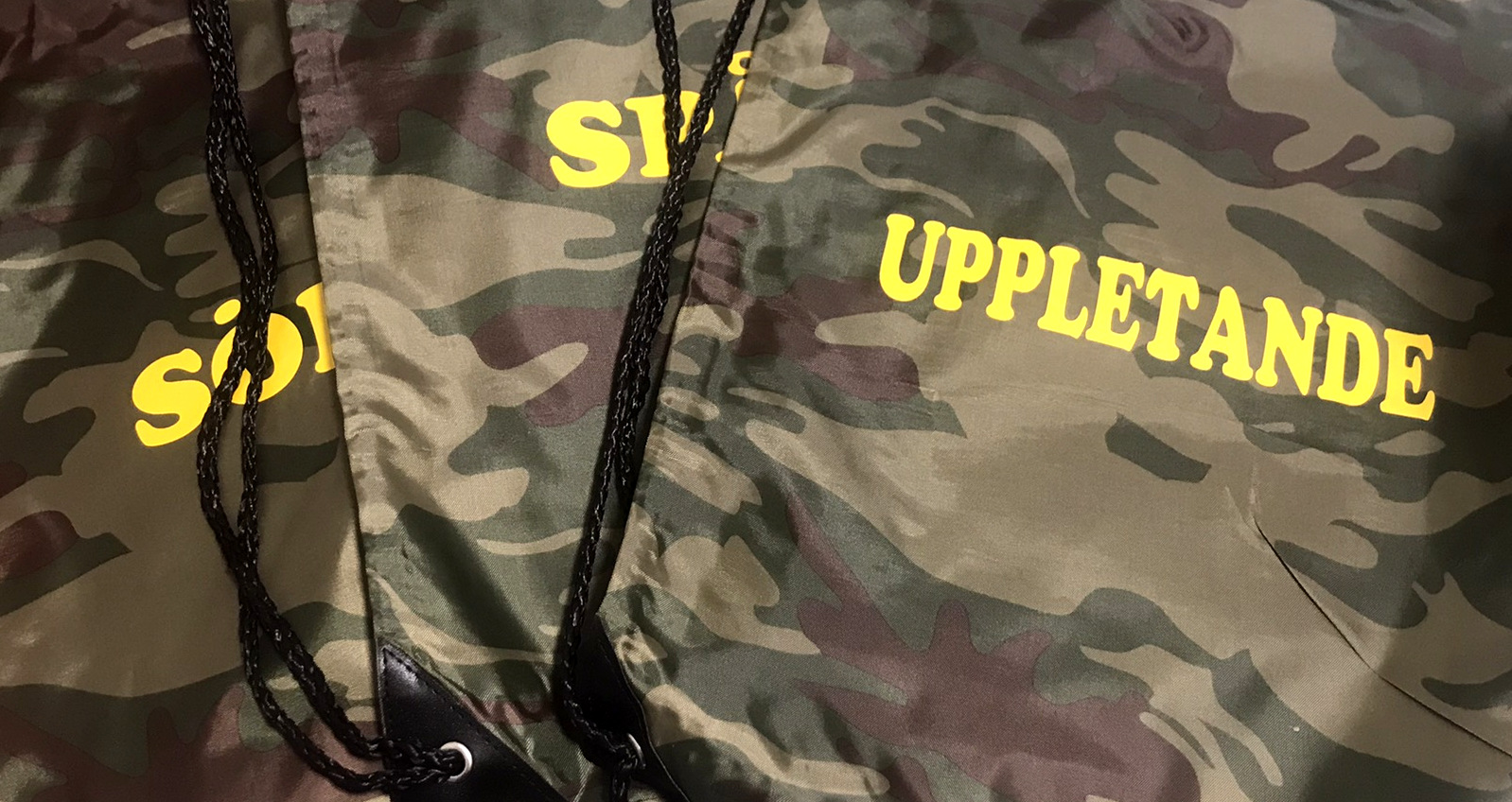 Förvaringspåse / Gympapåse i tunnare material SÖK, SPÅR, RAPPORT, UPPLETANDE - 6