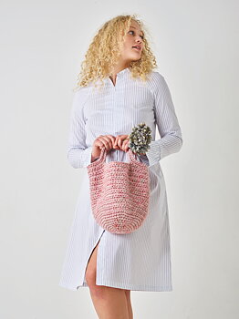 Virkad väska - Betty & Angel Print by Permin