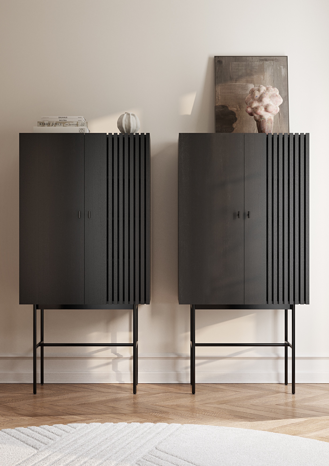 Array Skåp 160 cm svart Woud - 3