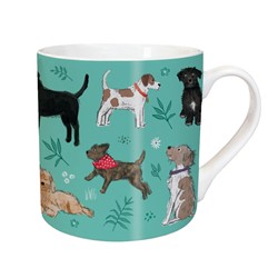 TARKA MUG - DOG & FLORAL PATTERN