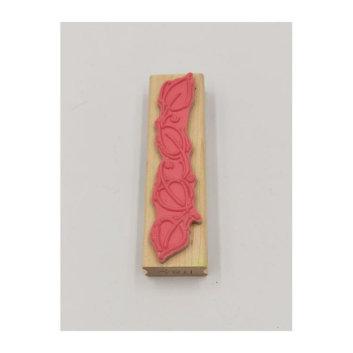 Hampton Art  Rubber Stamps Second Hand - Watercolor Leaf Border