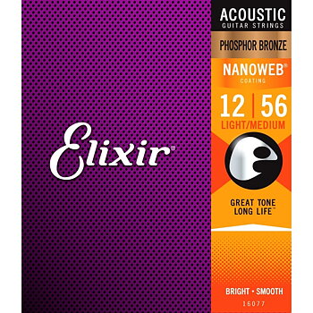 Elixir Acoustic Nanoweb Phosphor Bronze 012-056