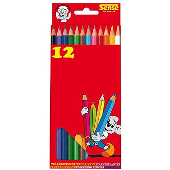Sense Träfärgpennor 12-Pack