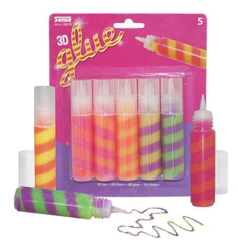 Sense Randigt Glitterlim 5-Pack