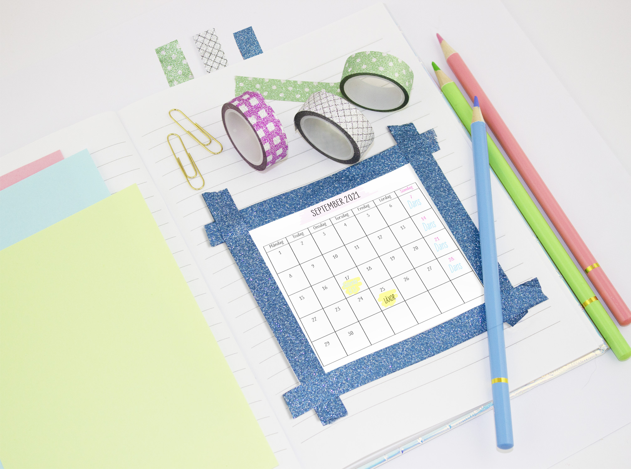Sense Glittertejp 4-Pack - 2
