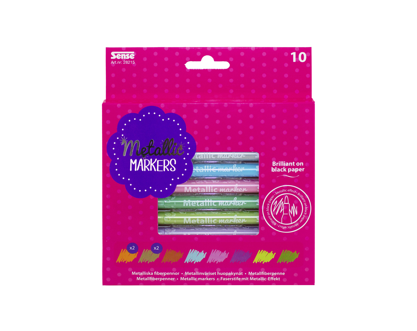 Sense Metallic Markers 10-Pack