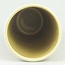 Gunnar Nylund (Ritzi 1960s) Yellow Cylinder Vase with Linear Relief 16 cm