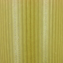 Gunnar Nylund (Ritzi 1960s) Yellow Cylinder Vase with Linear Relief 16 cm