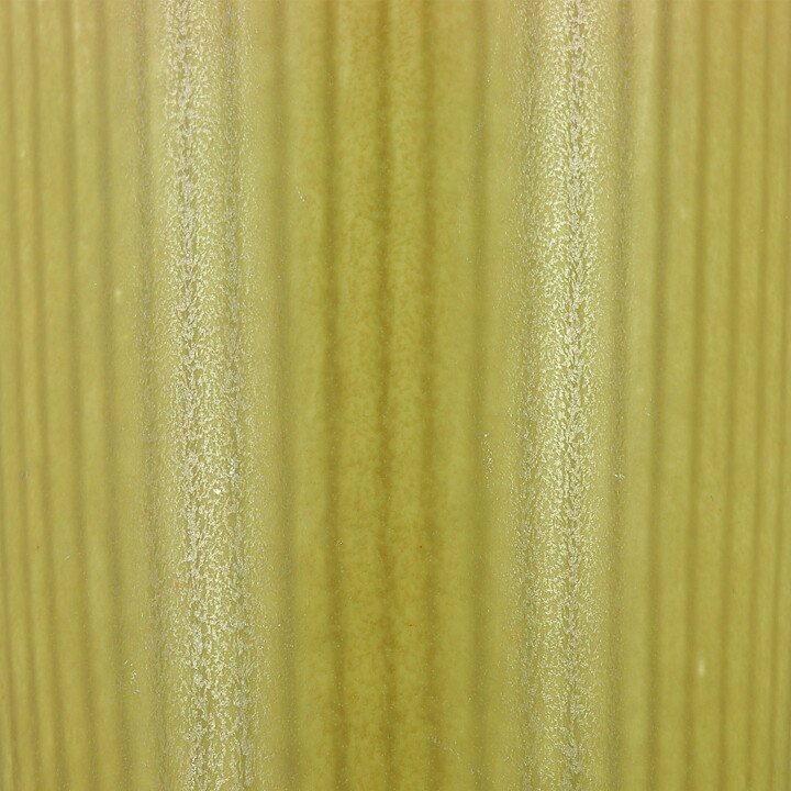 Gunnar Nylund (Ritzi 1960s) Yellow Cylinder Vase with Linear Relief 16 cm