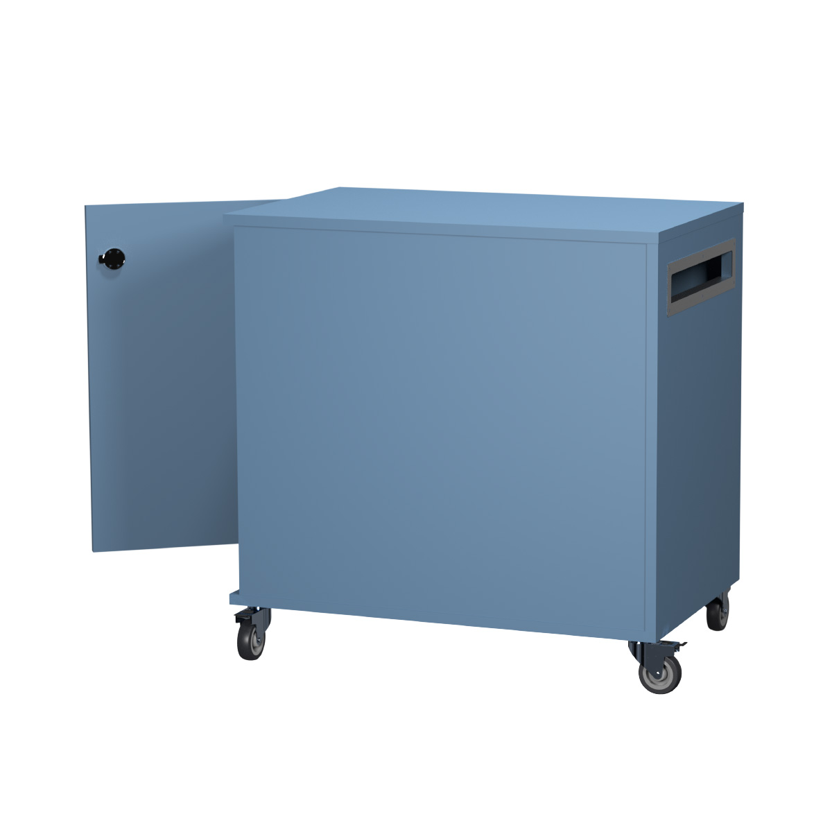 Box book return cabinet with slot and built-in impact protection for safe and gentle returns in libraries
