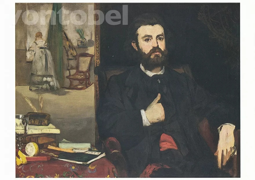 Portrait of Zacharie Astruc (1866), Postcard