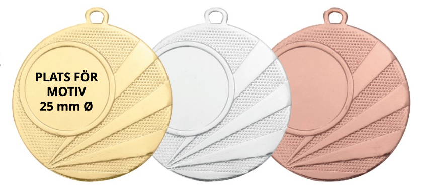 Medaljer 50 mm präglade - NEUTRAL - Guld, Silver, Brons - 2