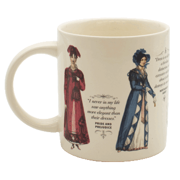Jane Austen : Regency Finery Heat-Transforming Mug - Mugg som ändrar motiv av dryckens temperatur!