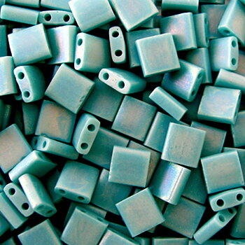 Miyuki Tila - Opaque Turqoise Green Matted AB