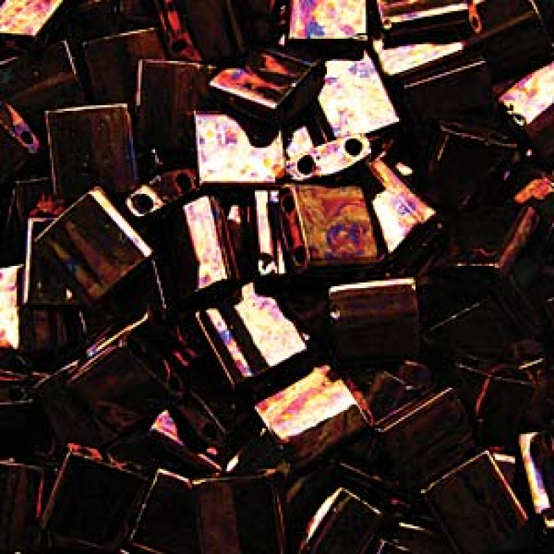 Miyuki Tila - Metallic Dark Raspberry Iris TL0457B