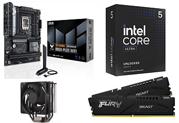 Intel 5 Core Ultra uppgraderingspaket | Intel Core Ultra 5 | 16GB DDR5 | ASUS TUF Gaming B860-Plus WiFi | Intel kylare |