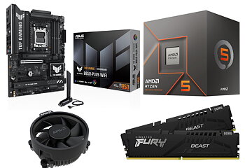 AMD Ryzen 5 Core uppgraderingspaket | AMD Ryzen 5 | 16GB DDR5 | ASUS TUF B850-Plus  WiFi | AMD kylare |