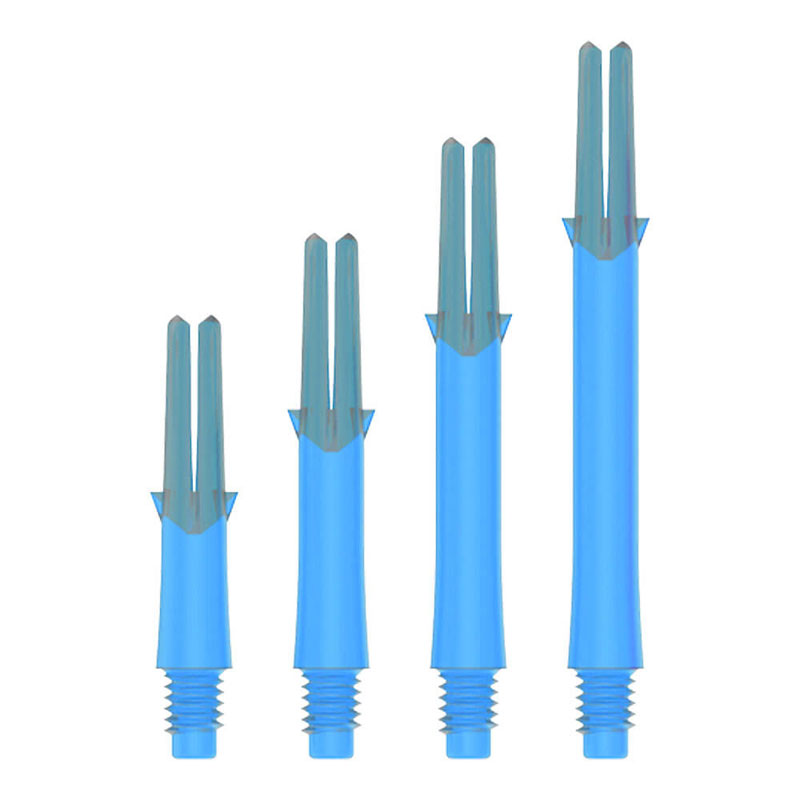 L-Style Shaft Locked Straight Clear Blue 130