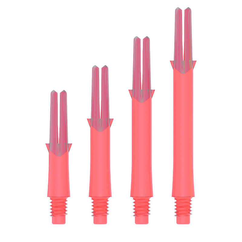 L-Style Shaft Locked Straight Clear Red 130