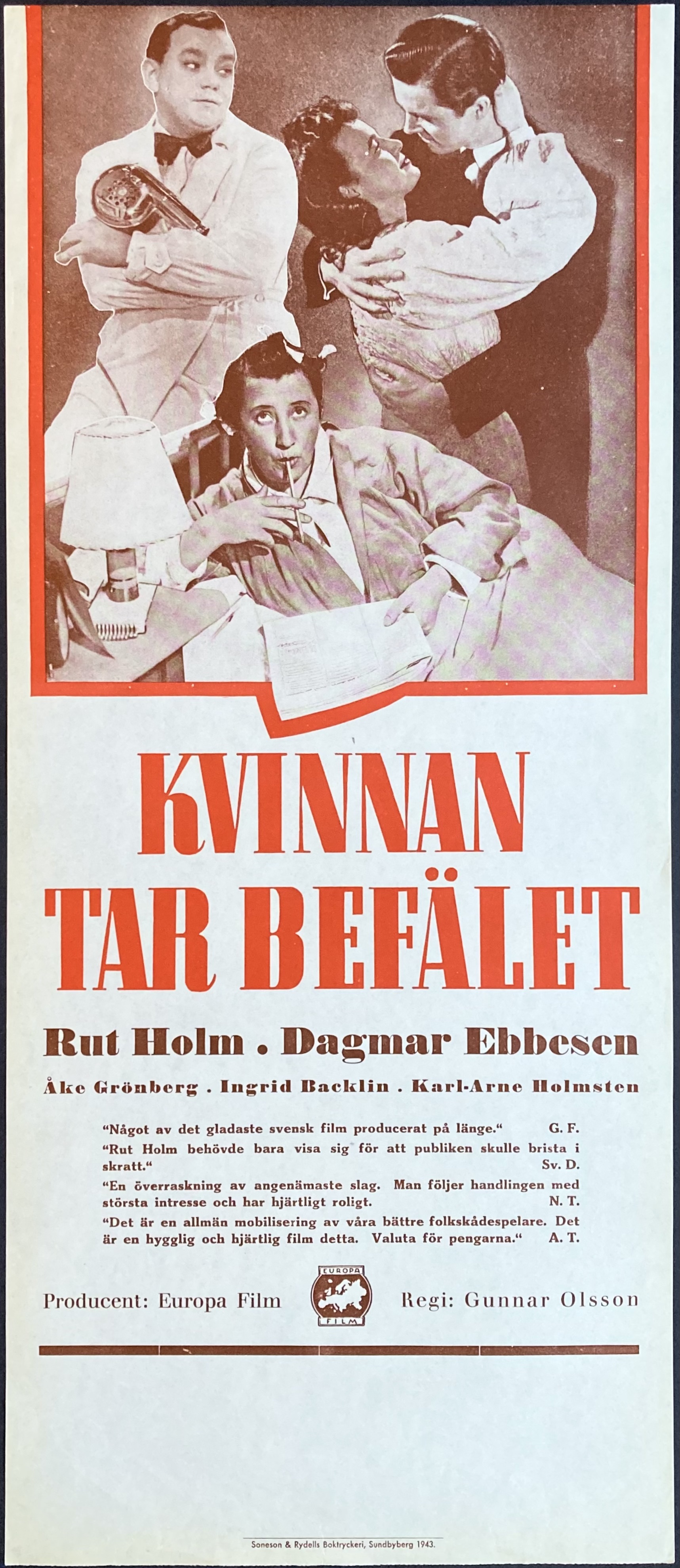 KVINNAN TAR BEFÄLET (1942)