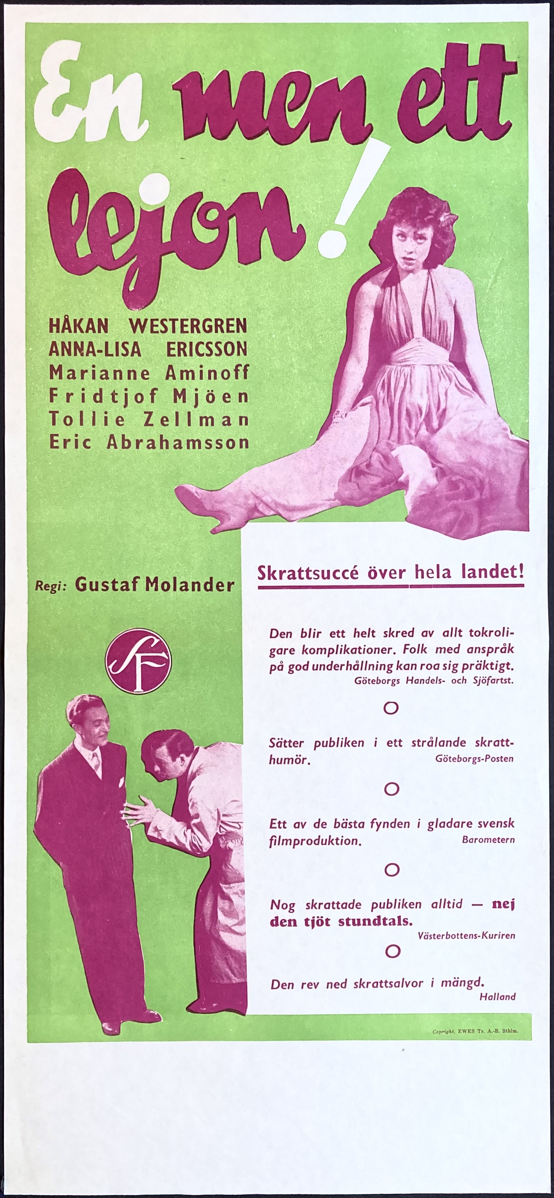 EN, MEN ETT LEJON (1940)