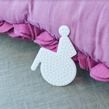 Pärlplatta rullstol